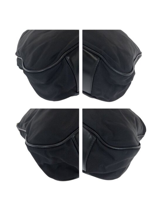 Gucci Black Silver Nylon Leather 001 Shoulder Bag - Picture 3 of 9